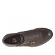 Scarpa accollata da uomo con puntale e due fibbie in pelle marrone - Misure disponibili: 36, 37, 38, 48, 50