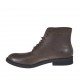 Bottines à lacets pour hommes en cuir marron - Pointures disponibles:  37, 49, 50