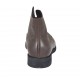 Bottines à lacets pour hommes en cuir marron - Pointures disponibles:  37, 49, 50
