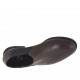 Scarpa accollata da uomo con elastici in pelle marrone - Misure disponibili: 36, 37, 47, 48, 50