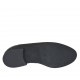 Zapato alto al tobillo para hombres con elasticos en piel negra - Tallas disponibles:  37, 38, 48