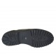 Chaussure pour femmes avec fermeture èclair, elastiques et goujons en cuir brossé noir et cuir imprimé lamé or talon 3 - Pointures disponibles:  43