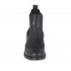 Bottines pour femmes avec élastiques et decorations en cuir noir talon 3 - Pointures disponibles:  33