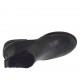 Bottines pour femmes avec élastiques et decorations en cuir noir talon 3 - Pointures disponibles:  33