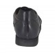 Laced sports shoe for men in black leather - Available sizes:  47, 48
