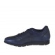 Scarpa sportiva stringata da uomo in pelle blu nero - Misure disponibili: 47, 51