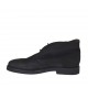 Zapato para hombre con cordones en nubuk negro - Tallas disponibles:  47, 49