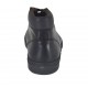 Men's laced ankle-high shoe in black leather - Available sizes:  49, 50