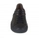 Zapato deportivo para hombre con cordones en piel negra y gamuza gris - Tallas disponibles:  47