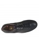 Scarpa da uomo stringata sportiva in pelle nera e camoscio grigio - Misure disponibili: 47