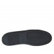 Scarpa sportiva stringata da uomo con cerniera in camoscio e pelle nera - Misure disponibili: 47