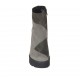 Stivaletto da donna con cerniera in camoscio e nabuk grigio chiaro e scuro tacco 10 - Misure disponibili: 42