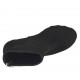 Bottines pour femmes avec fermeture éclair et plateforme en cuir nabuk noir talon compensé 9 - Pointures disponibles:  42, 43