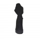 Stivaletto da donna con mezza cerniera in nabuk nero tacco 10 - Misure disponibili: 42