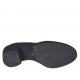 Zapato para mujer con elasticos y tachuelas en piel negra tacon 6 - Tallas disponibles:  42