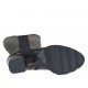 Stivale da donna con elastico e cerniera in pelle nera tacco 6 - Misure disponibili: 32, 42