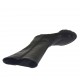 Stivale da donna con elastico e cerniera in pelle nera tacco 6 - Misure disponibili: 32, 42