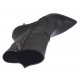 Bottines à bout pointu pour femmes avec fermeture éclair interieur en cuir noir talon 10 - Pointures disponibles:  31