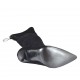 Stivale sopra al ginocchio da donna in camoscio ed elasticizzato nero con laccio tacco 11 - Misure disponibili: 31