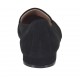 Zapato mocasino para mujer en gamuza color negro tacon 1 - Tallas disponibles:  32