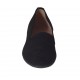 Mocassin pour femmes en daim noir talon 1 - Pointures disponibles:  32