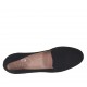 Mocassino da donna in camoscio nero tacco 1 - Misure disponibili: 32