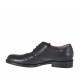Zapato derby para mujer con cordones en piel negra tacon 2 - Tallas disponibles:  32