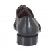 Scarpa stringata derby da donna in pelle nera tacco 2 - Misure disponibili: 32, 45
