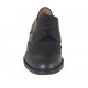 Zapato derby para mujer con cordones en piel negra tacon 2 - Tallas disponibles:  32