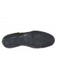 Scarpa stringata sportiva da uomo in pelle nera con borchie - Misure disponibili: 47, 48