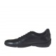 Chaussure sportif à lacets pour hommes en cuir de couleur noir - Pointures disponibles:  48