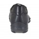 Chaussure sportif à lacets pour hommes en cuir de couleur noir - Pointures disponibles:  48
