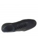 Chaussure sportif à lacets pour hommes en cuir de couleur noir - Pointures disponibles:  48