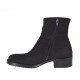 Bottines pour femmes avec fermeture éclair en nubuck noir talon 4 - Pointures disponibles:  33