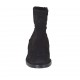 Botines para mujer con cremallera en nubuk negro tacon 4 - Tallas disponibles:  33