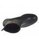 Botines para mujer con cremallera y tachuelas en piel negra tacon 4 - Tallas disponibles:  33