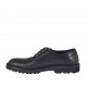 Zapato derby con cordones para hombres en piel negra - Tallas disponibles:  47, 49, 51, 52