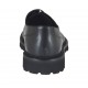 Zapato derby con cordones para hombres en piel negra - Tallas disponibles:  47, 49, 51, 52