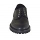 Zapato derby con cordones para hombres en piel negra - Tallas disponibles:  47, 49, 51, 52