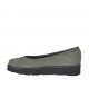 Ballerina da donna in nabuk grigio zeppa 3 - Misure disponibili: 42