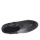 Stivaletto da donna con elastico e cerniera in pelle nera zeppa 4 - Misure disponibili: 42
