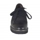 Zapato cerrado para mujer con cordones en piel y gamuza imprimida negra cuña 3 - Tallas disponibles:  32