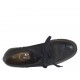 Zapato cerrado para mujer con cordones en piel y gamuza imprimida negra cuña 3 - Tallas disponibles:  32