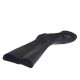 Woman's boot with zipper, elastic band and buckle in black leather heel 6 - Available sizes:  32