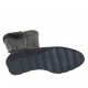 Bottes pour femmes avec fermeture éclair et boucles en cuir et cuir verni noir talon compensé 6 - Pointures disponibles:  42