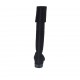 Stivale da donna con risvolto in camoscio nero tacco 2 - Misure disponibili: 32