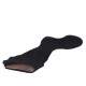 Stivale da donna con risvolto in camoscio nero tacco 2 - Misure disponibili: 32