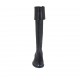 Botas para mujeres con solapa en piel negra tacon 2 - Tallas disponibles:  32