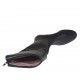 Botas para mujeres con solapa en piel negra tacon 2 - Tallas disponibles:  32