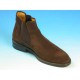 Bottines pour hommes avec elastiques en daim marron - Pointures disponibles:  40, 44